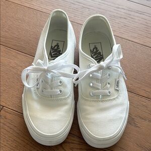 Vans Classic White Lace-Up Sneakers